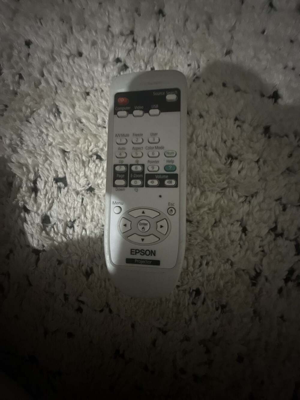 Epson Projector Remote Control Model 151506800